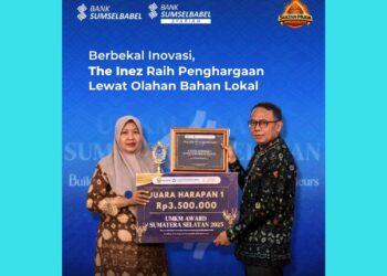 Bahan Lokal Jadi Produk Unggulan, UMKM Binaan BSB The Inez Tembus UMKM Award Sumsel