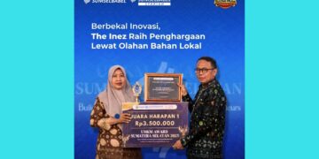 Bahan Lokal Jadi Produk Unggulan, UMKM Binaan BSB The Inez Tembus UMKM Award Sumsel