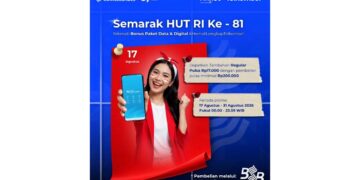 Rayakan HUT RI, Bank Sumsel Babel Beri Bonus Pulsa untuk Transaksi via BSB Mobile