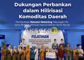 Bank Sumsel Babel Dorong Hilirisasi Kopi dan Serat Nanas, 150 Rekening Dibuka