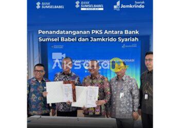Perkuat Ekosistem Keuangan Syariah, Bank Sumsel Babel Gandeng Jamkrindo Syariah