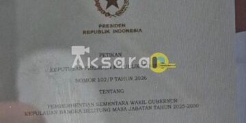 Hellyana Dikabarkan Dicopot Sementara dari Jabatan Wagub Babel, Ini Isi Keppres yang Beredar