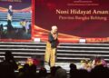 Tenun Cual Babel Karya Destiani Jadi Pilihan Noni Hidayat di Panggung Kriyanusa 2026