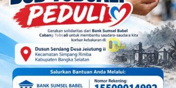 BSB Toboali Gerakkan Solidaritas, Donasi Dibuka untuk Korban Kebakaran Serdang